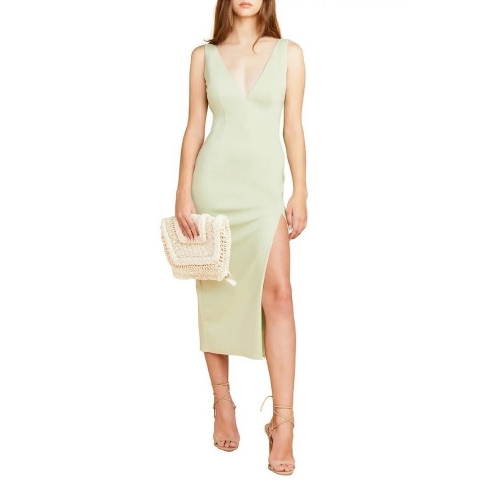 Light Sage Midi Dress